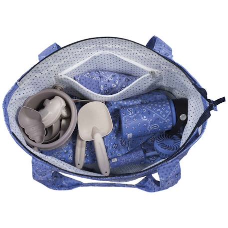 Sac de plage famille anti-sable grand format summer Blanc+Bleu+Vert+Vert eucalyptus 9 - vertbaudet enfant 