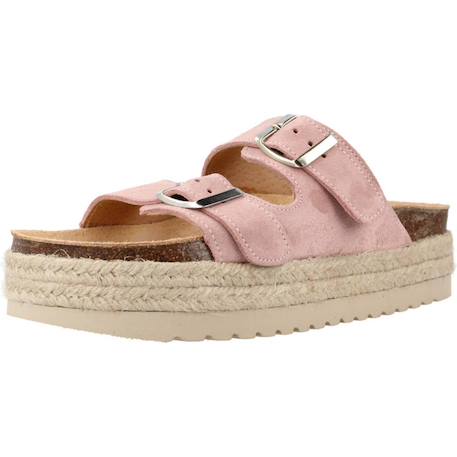 Sandale enfant cuir s eva Beige+Blanc+Gris methanol+Rose antique 22 - vertbaudet enfant 