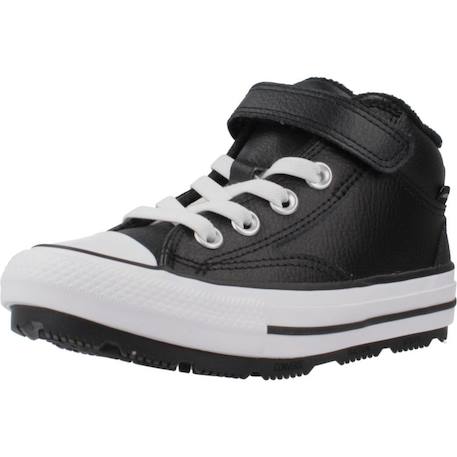 Baskets enfant garçon en cuir Noir 4 - vertbaudet enfant 