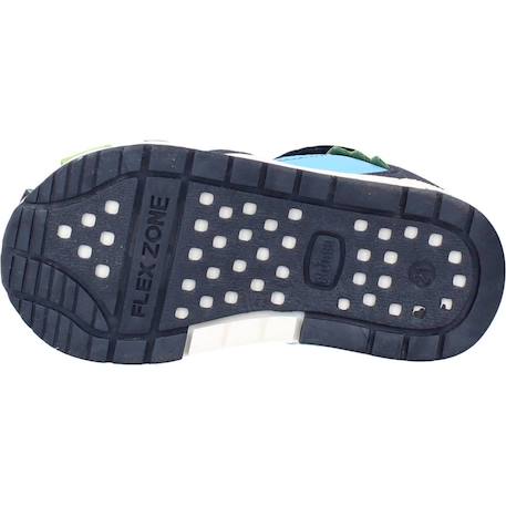 Sandale bébé textile garden Bleu 860+Vert 800 12 - vertbaudet enfant 