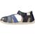 Sandale enfant cuir squisti de g Bleu 2 - vertbaudet enfant 