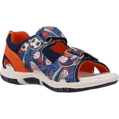 Sandale bébé textile florian Bleu 800+Multicolore 810 11 - vertbaudet enfant 