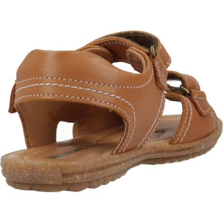 Sandale enfant cuir taror Marron piel 3 - vertbaudet enfant 