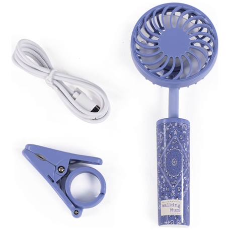 Ventilateur poussette bébé portable multi-usage summer Blanc+Bleu+Vert eucalyptus 10 - vertbaudet enfant 