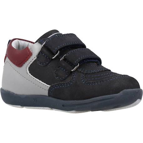 Derby bébé cuir graf Bleu 800+Marron 590 5 - vertbaudet enfant 