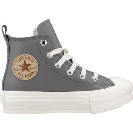 Baskets enfant garçon en cuir Gris chaud 1 - vertbaudet enfant 