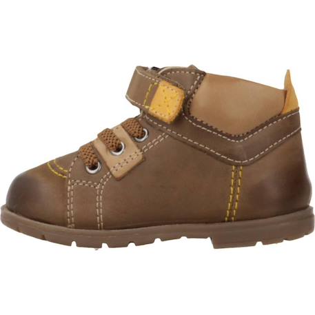 Botte bébé cuir gorix Bleu 800+Marron 460 8 - vertbaudet enfant 