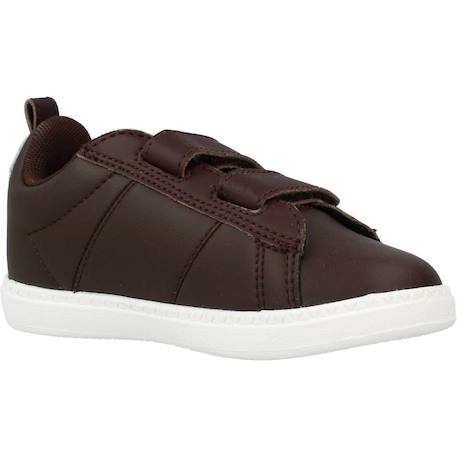Basket bébé cuir courtclassic inf Marron chocolat 5 - vertbaudet enfant 