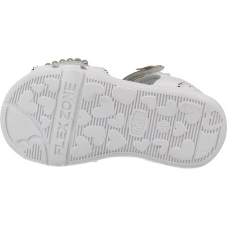 Sandale bébé cuir galetta Blanc 300 6 - vertbaudet enfant 