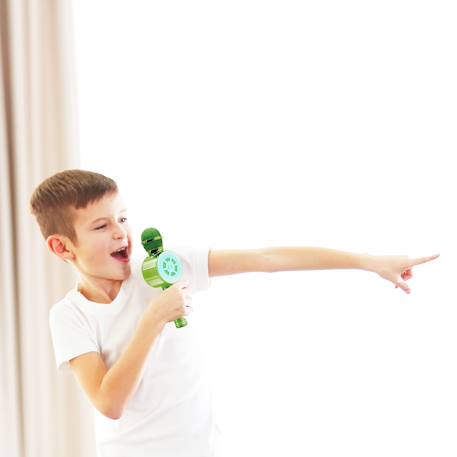 Micro karaoké sans fil bluetooth avec effets vocaux et lumineux Rose+Vert 9 - vertbaudet enfant 