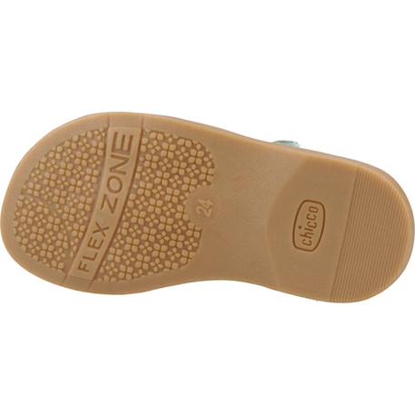 Sandale bébé cuir cloanne Bleu 650+Orange 260 6 - vertbaudet enfant 