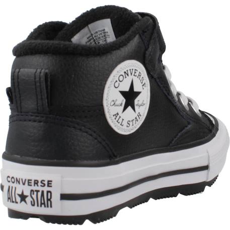 Baskets enfant garçon en cuir Noir 3 - vertbaudet enfant 