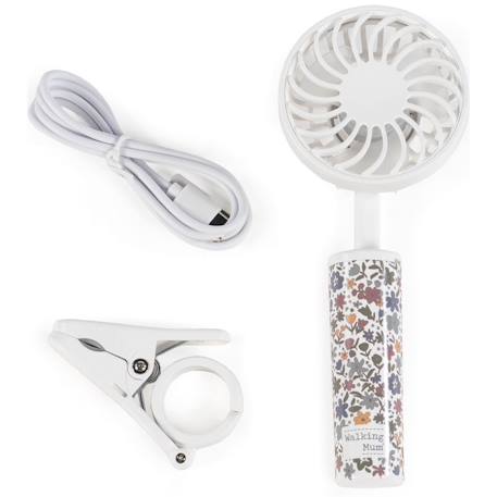 Ventilateur poussette bébé portable multi-usage summer Blanc+Bleu+Vert eucalyptus 4 - vertbaudet enfant 