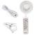 Ventilateur poussette bébé portable multi-usage summer Blanc+Bleu+Vert eucalyptus 4 - vertbaudet enfant 