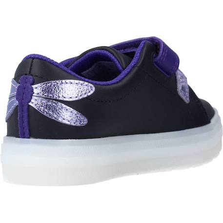 Basket bébé cuir cuir flare fly t Noir black 3 - vertbaudet enfant 