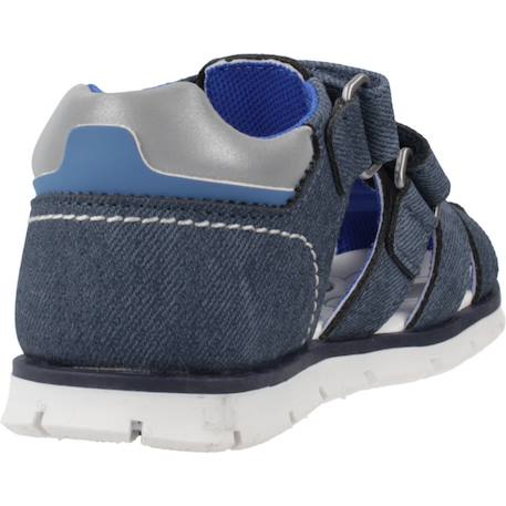 Sandale bébé synthétique fiodor Blanc 300+Bleu 860 9 - vertbaudet enfant 