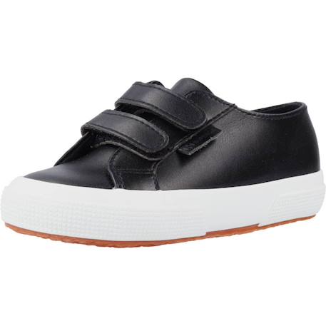 Basket enfant synthétique s2125cw Noir et blanc 4 - vertbaudet enfant 