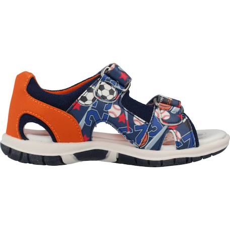 Sandale bébé textile florian Bleu 800+Multicolore 810 7 - vertbaudet enfant 