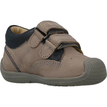 Botte bébé cuir gregorino Bleu 800+Brun clair 950+Marron 260 11 - vertbaudet enfant 