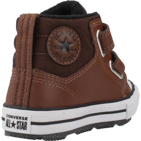 Baskets bébé garçon en cuir Marron 3 - vertbaudet enfant 