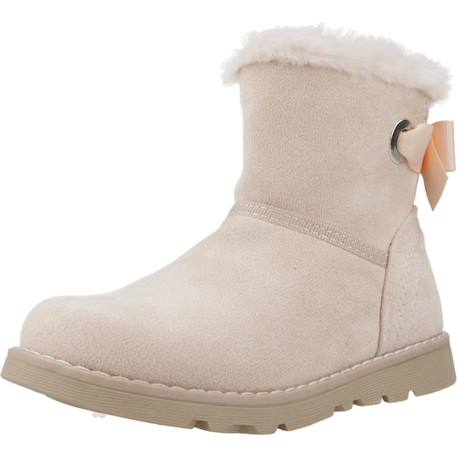 Botte bébé cuir Gris+Rose 10 - vertbaudet enfant 
