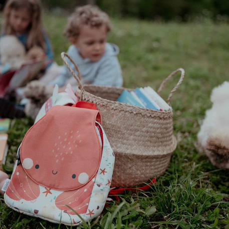 Sac à dos maternelle et crèche animaux Beige+Bleu+Rouge+Vert 14 - vertbaudet enfant 