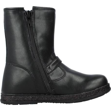 Botte bébé cuir clorens Bronze+Noir 7 - vertbaudet enfant 