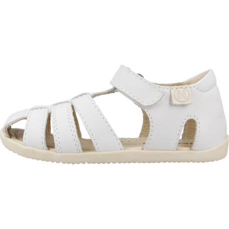Sandale enfant cuir Blanc 2 - vertbaudet enfant 