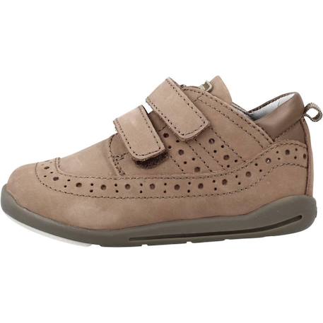 Derby bébé cuir gival Bleu 800+Marron 590 8 - vertbaudet enfant 