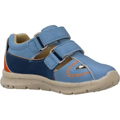 Sandale bébé synthétique galdino Blanc 570+Bleu 800 11 - vertbaudet enfant 
