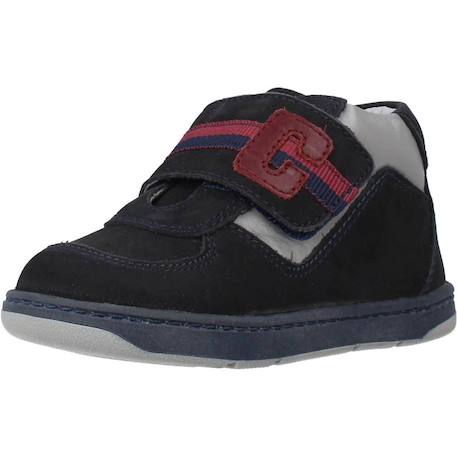 Botte bébé cuir grim Bleu 800+Brun clair 260 4 - vertbaudet enfant 