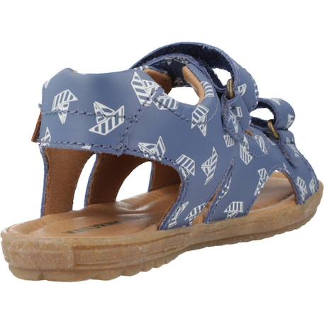 Sandale enfant cuir sky Bleu 3 - vertbaudet enfant 