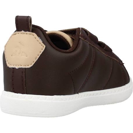 Basket bébé cuir courtclassic inf Marron chocolat 3 - vertbaudet enfant 