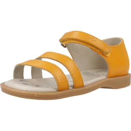 Sandale bébé cuir cloanne Bleu 650+Orange 260 10 - vertbaudet enfant 