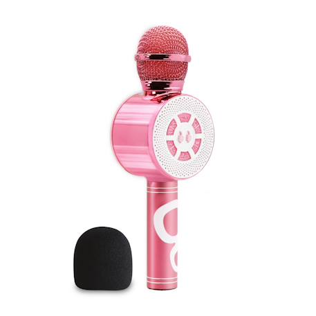 Micro karaoké sans fil bluetooth avec effets vocaux et lumineux Rose+Vert 1 - vertbaudet enfant 