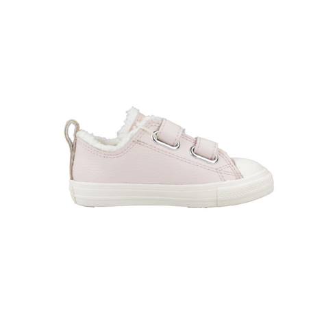 Baskets bébé fille en cuir Rose naturel 1 - vertbaudet enfant 