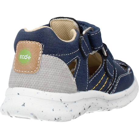 Sandale bébé textile glen Beige 360+Bleu 800 9 - vertbaudet enfant 