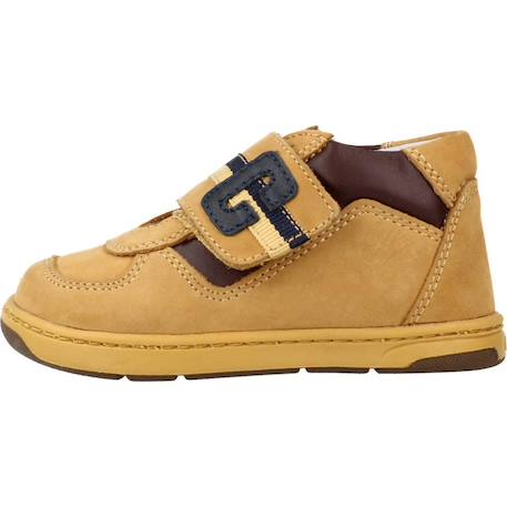 Botte bébé cuir grim Bleu 800+Brun clair 260 8 - vertbaudet enfant 