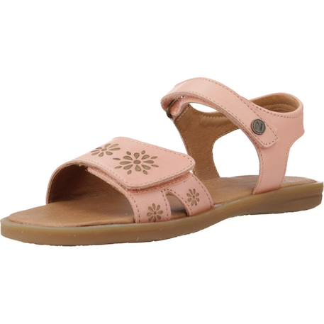Sandale enfant cuir soyala Rose arancio 4 - vertbaudet enfant 