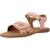 Sandale enfant cuir soyala Rose arancio 4 - vertbaudet enfant 