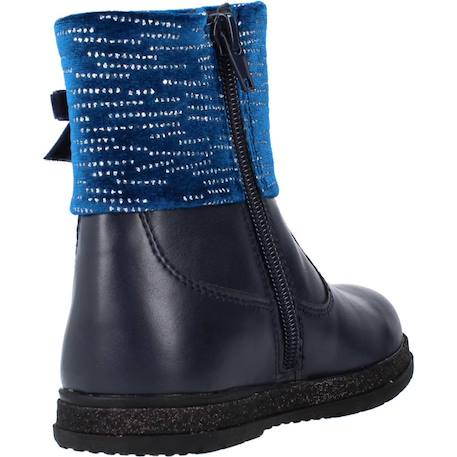 Botte enfant cuir camilla Bleu 3 - vertbaudet enfant 