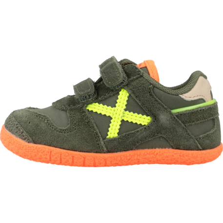 Basket bébé cuir cuir goal Vert 2 - vertbaudet enfant 