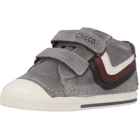Basket bébé cuir Bleu 800+Gris 950 10 - vertbaudet enfant 
