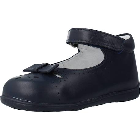 Derby bébé cuir gavy Blanc 300+Bleu 800 10 - vertbaudet enfant 