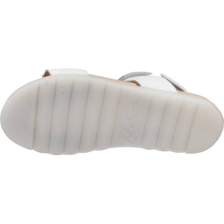 Sandale enfant cuir oriana Blanc 6 - vertbaudet enfant 