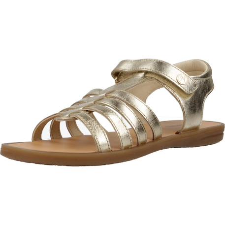 Sandale enfant cuir nuttah Doré 4 - vertbaudet enfant 