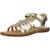 Sandale enfant cuir nuttah Doré 4 - vertbaudet enfant 