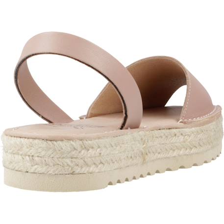 Sandale enfant cuir s irene Beige+Blanc+Vert jade 3 - vertbaudet enfant 