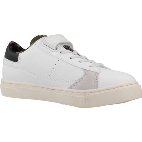 Basket enfant synthétique bryson Blanc et kaki 5 - vertbaudet enfant 