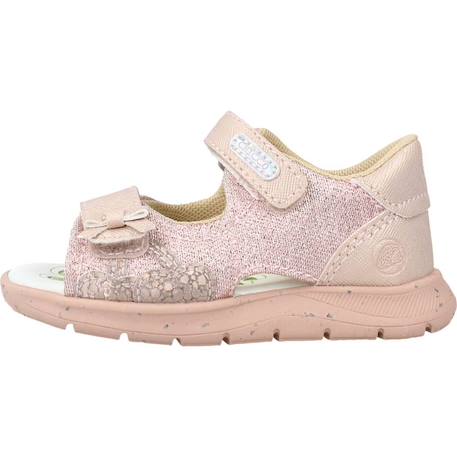 Sandale bébé synthétique glammy Blanc 300+Rose 100 8 - vertbaudet enfant 